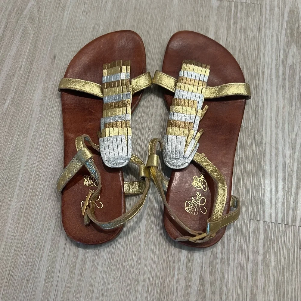 Matt Bernson Metallic Sandals 7